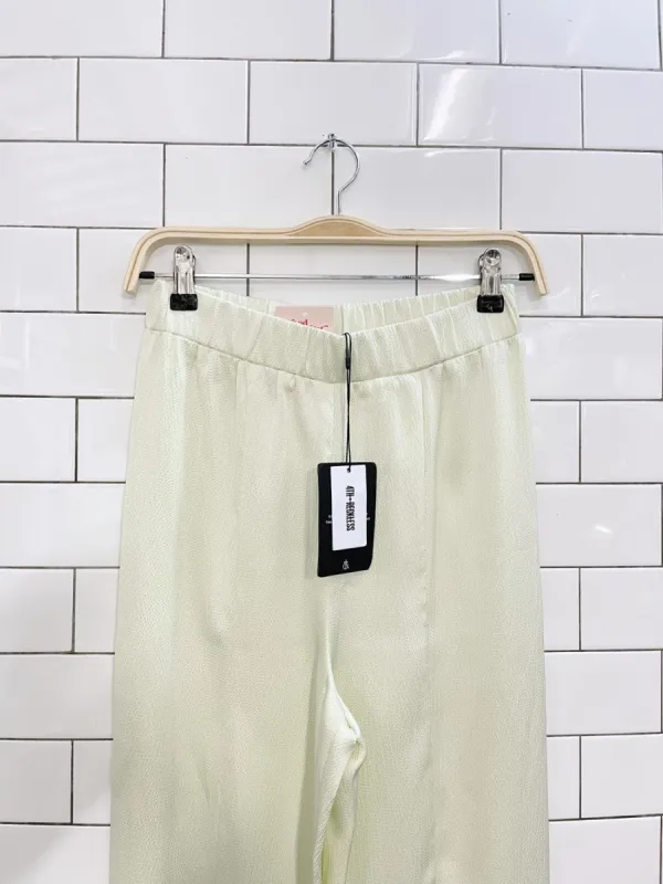 nwt 4th + reckless satin crepe wide leg pants sold by Good Market Thrift Store