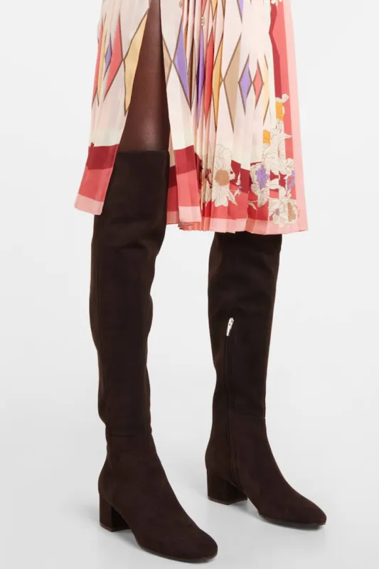 Faux Suede Over-The-Knee Thigh High Flat Boots sold by Floralkini