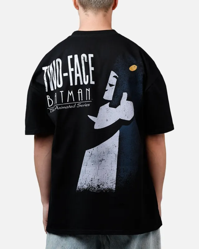 American Thrift X DC Batman Two Face Heavyweight T-Shirt Black sold by Culture Kings