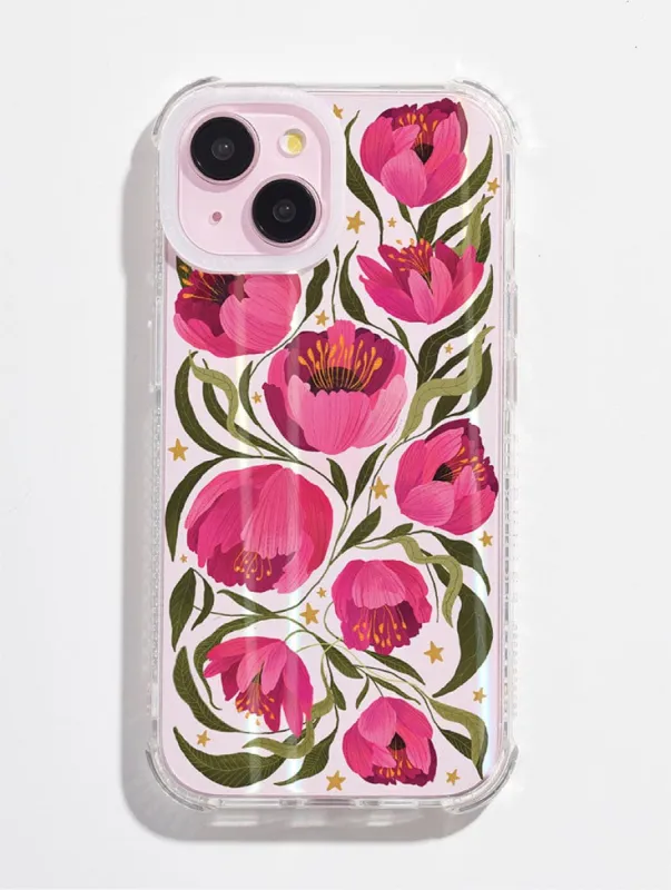 Kate Fox x Skinnydip Pink Floral Shock iPhone Case sold by Skinnydip London