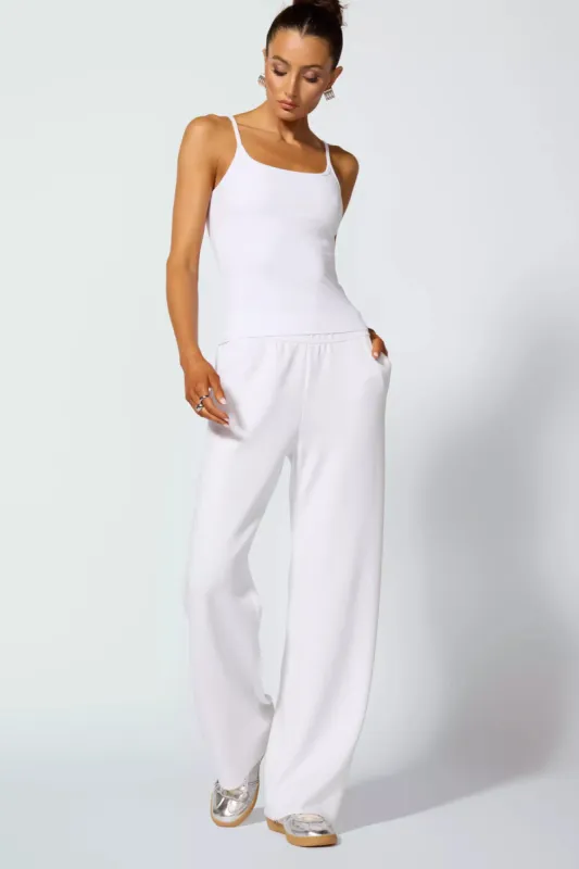 Cloud Strappy Tank with Support - Brilliant White sold by MPG