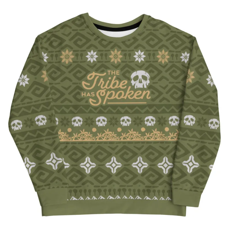 Survivor The Tribe Has Spoken Holiday Crewneck Sweatshirt sold by Paramount Shop