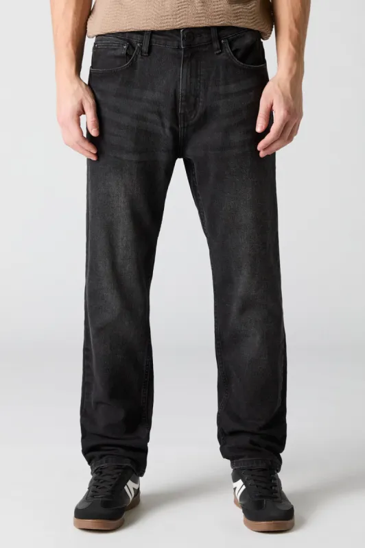 Black Wash Straight Leg Jean sold by Urban Planet