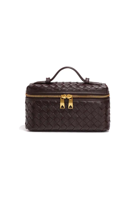 Woven Metallic Zipper Tote Bag sold by Micas
