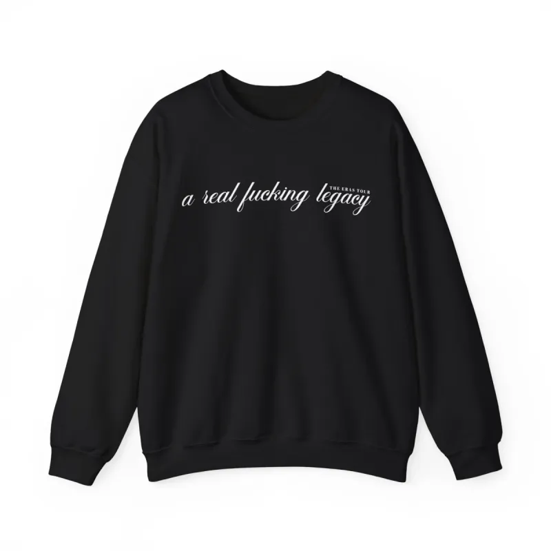 Real Fucking Legacy Crewneck Sweatshirt sold by Rose Blush Studio