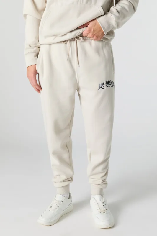 Jogger en molleton avec motif brodé Los Angeles sold by Urban Planet