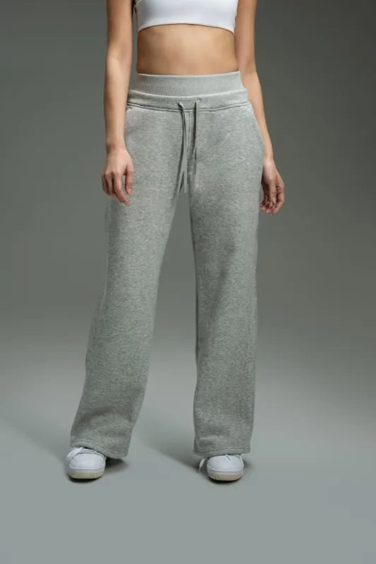 CozyTec Wide Leg Sweatpants 30" - Heather Grey sold by Kamo Fitness