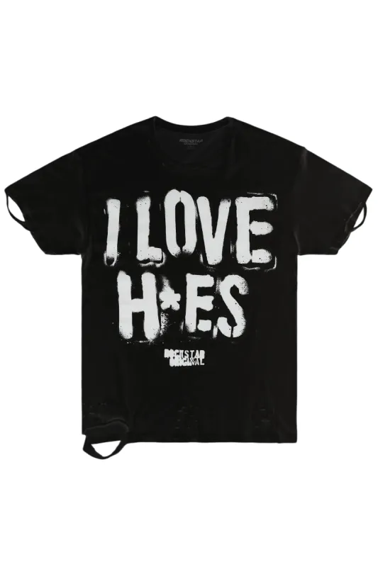Banyan Black Graphic Oversized T-Shirt sold by Rockstar Original