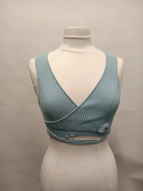 Blue Peephole Knit Bra sold by Ester Manas
