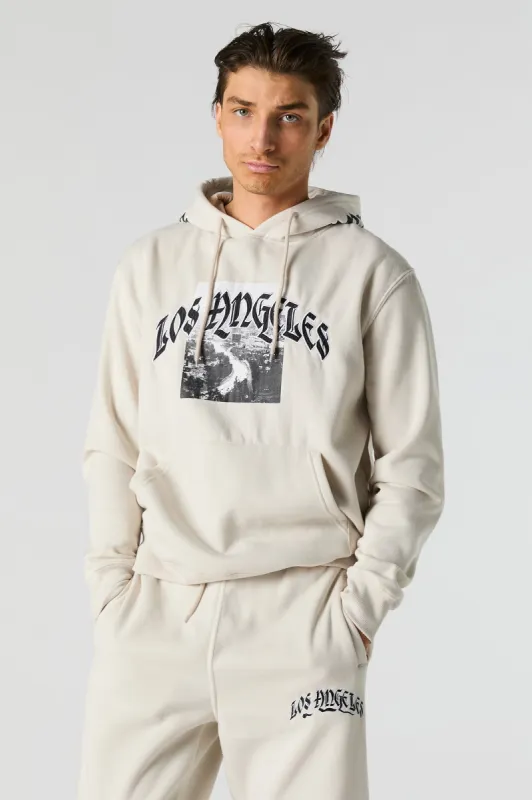 Los Angeles Embroidered Fleece Hoodie sold by Charlotte Russe