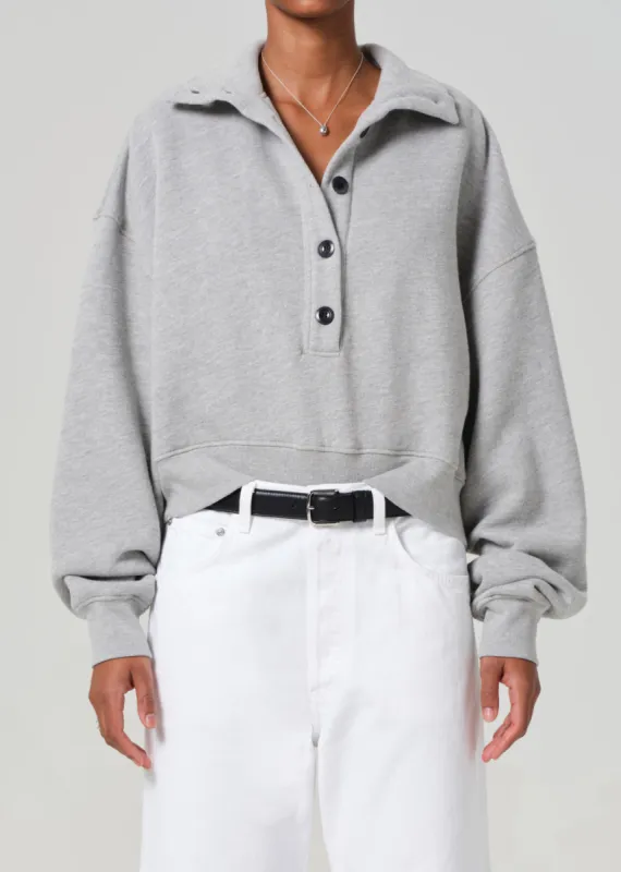 Mirelle Funnel Neck in Heather Grey sold by Citizens Of Humanity