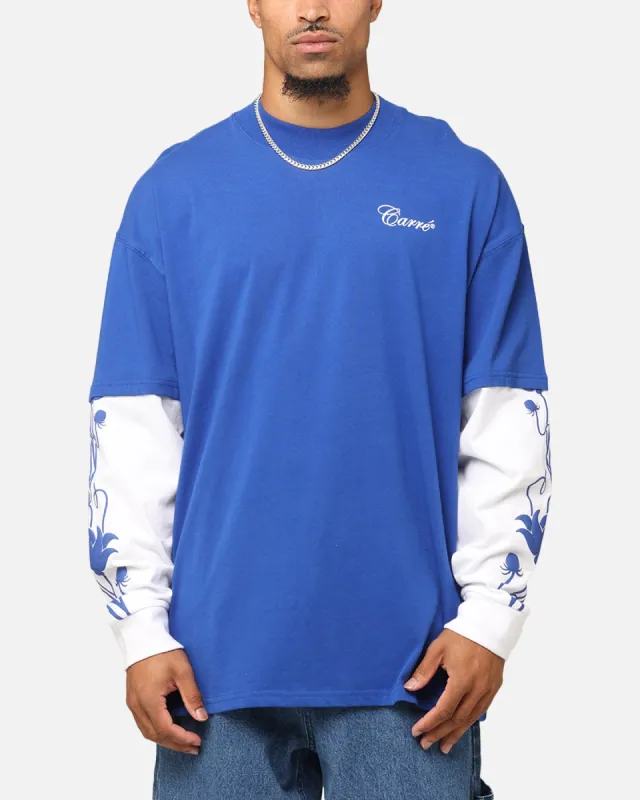 Carre Rosebowl Layered Long Sleeve T-Shirt Royal/White sold by Culture Kings