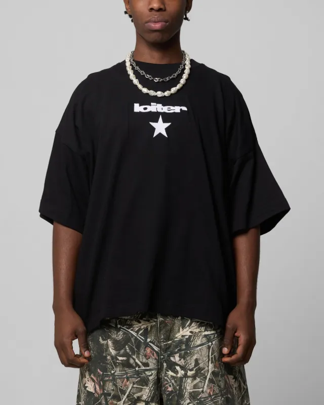 Loiter Premium Essentials Boxy T-Shirt Black sold by Culture Kings