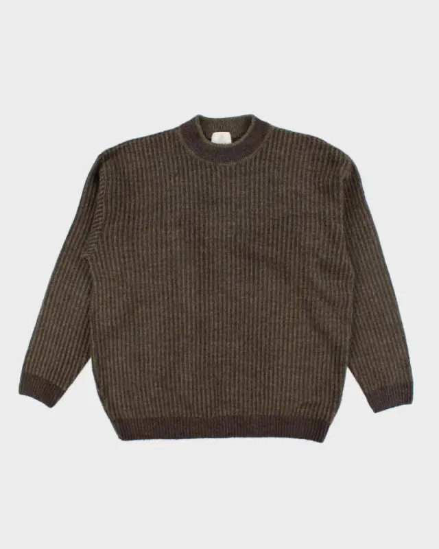 Vintage 90's London Fog Heavyweight Ribbed Knit Jumper - XL sold by Rokit