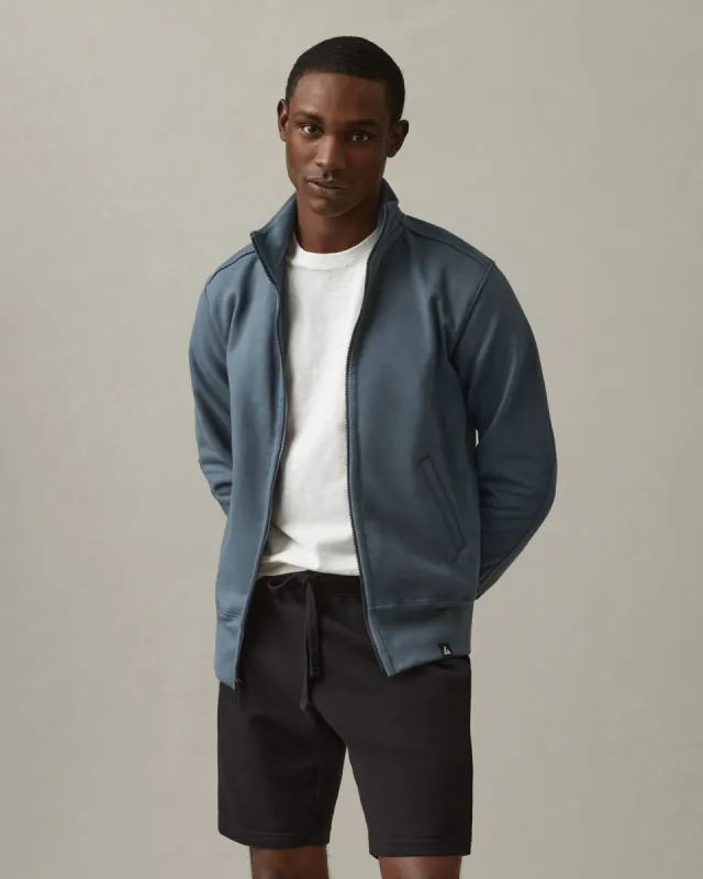 Moto Full Zip - Vintage Indigo sold by American Giant
