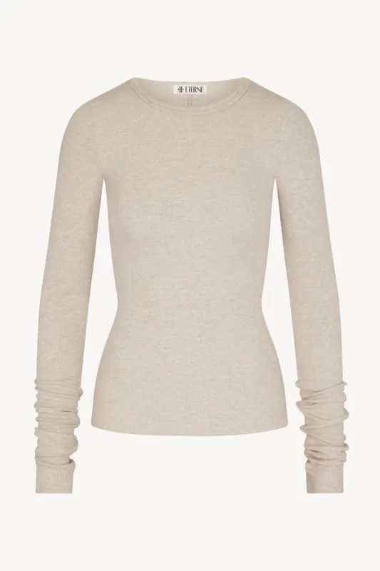 LONG SLEEVE FITTED TOP sold by Eterne