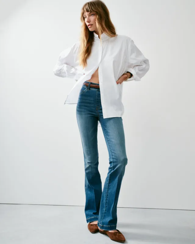 SPANXshape™ EveryWear Flare Jeans, Vintage Indigo sold by SPANX