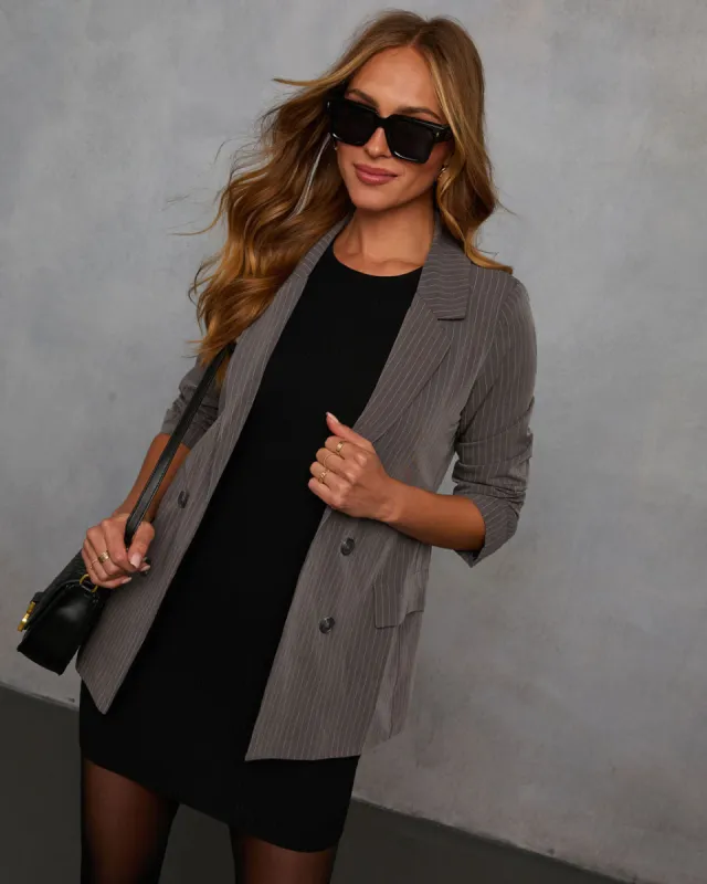 Biba Pinstripe Blazer sold by Vici