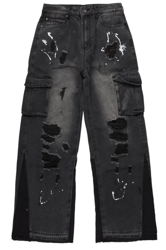 Dubaku Dark Grey Baggy Fit Jean sold by Rockstar Original