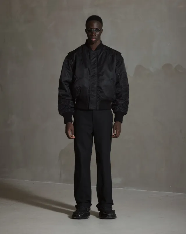 Oversized Padded Bomber Jacket - Black sold by Han Kjøbenhavn