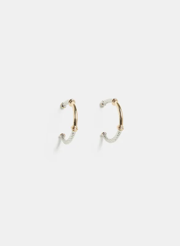 Twisted Hoop Earrings sold by Laura