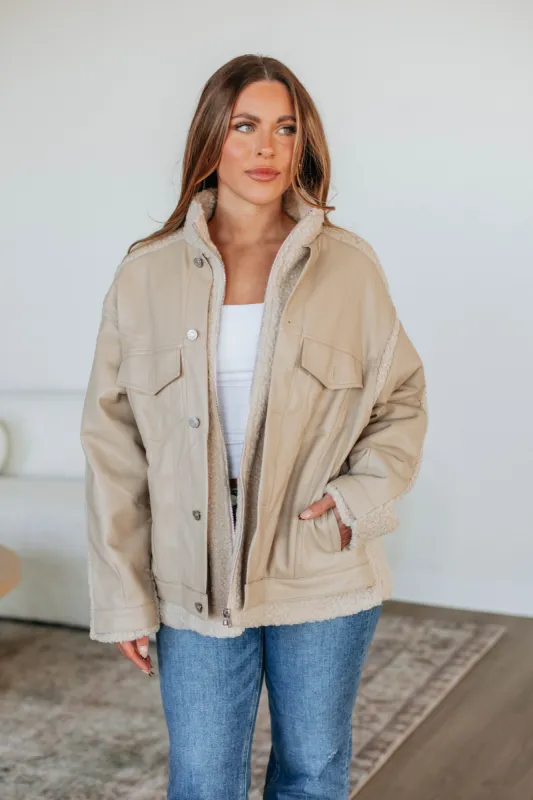 Chantria Sherpa Jacket sold by Wild Oak Boutique