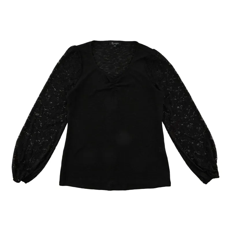 lily morgan Women's Lace Sleeve Top sold by Giant Tiger