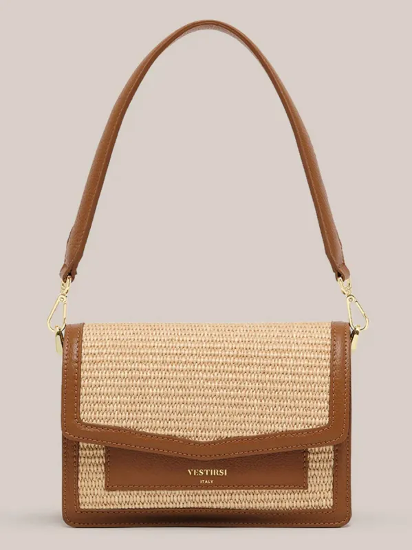 VESTIRSI AMELIA RAFFIA CROSSBODY BAG sold by ENNI