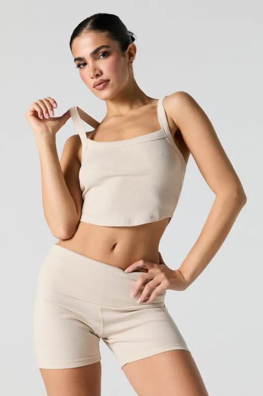Active Ribbed Curved Hem Tank sold by Urban Planet