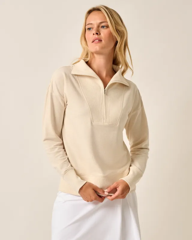 Taylor Drop Shoulder Cotton 1/4 Zip sold by Johnnie-O