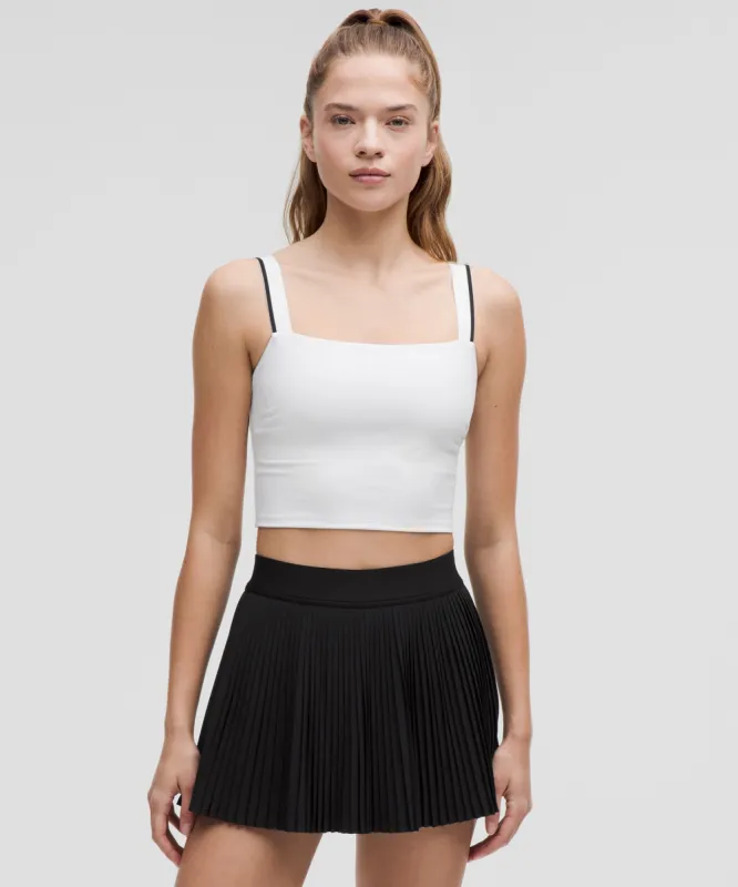 Square-Neck Cropped Tennis Tank Top* Medium Support, B/C Cup sold by Lululemon