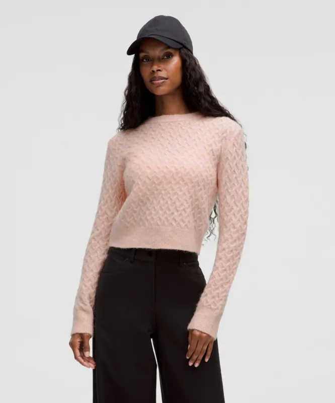 Alpaca Wool-Blend Crosshatch Sweater sold by Lululemon