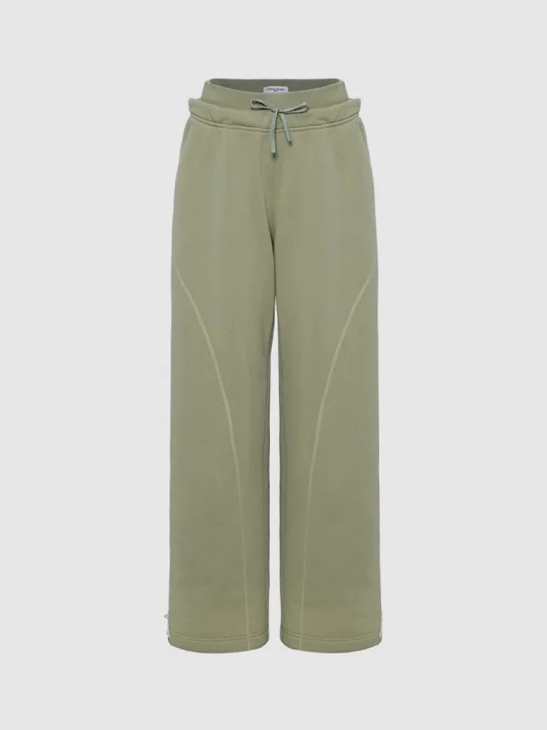 Drawstring Wide-Leg Pants sold by Urban Revivo