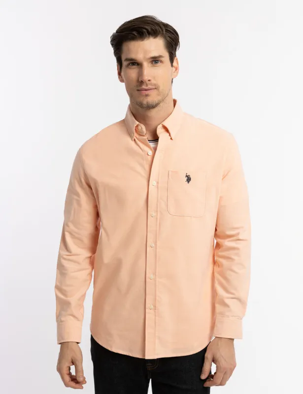 LONG SLEEVE STRETCH OXFORD SHIRT sold by U.S. Polo Assn.
