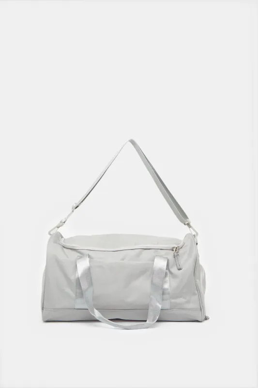 Beige Plain Multifunction Duffle Bag sold by Redtag
