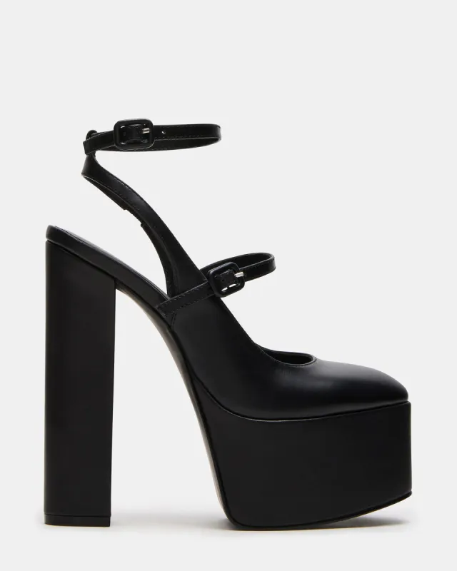 SCOTLYN BLACK LEATHER sold by Steve Madden