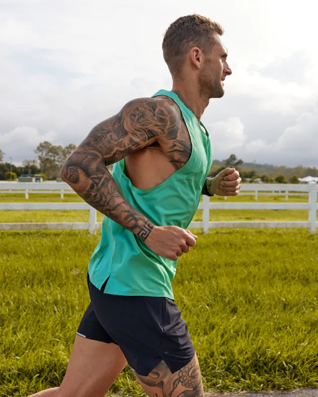 Race Day Performance Tank - Mystic Green sold by LSKD