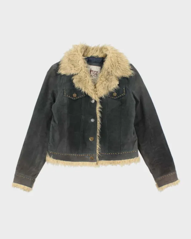 Vintage Y2k 00s h&g Leather Studded Jacket - S sold by Rokit