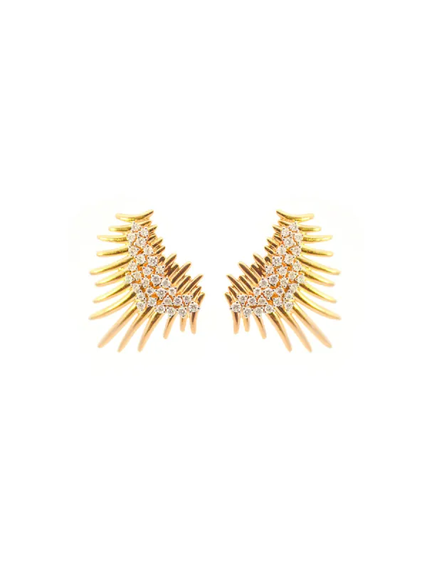 0.86ct Diamond 18K Gold Statement Earrings sold by Wish Fine Jewelry