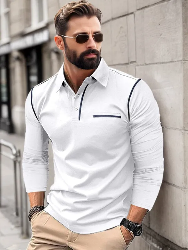 Casual Relaxed Fit Polo Shirt sold by Coofandy