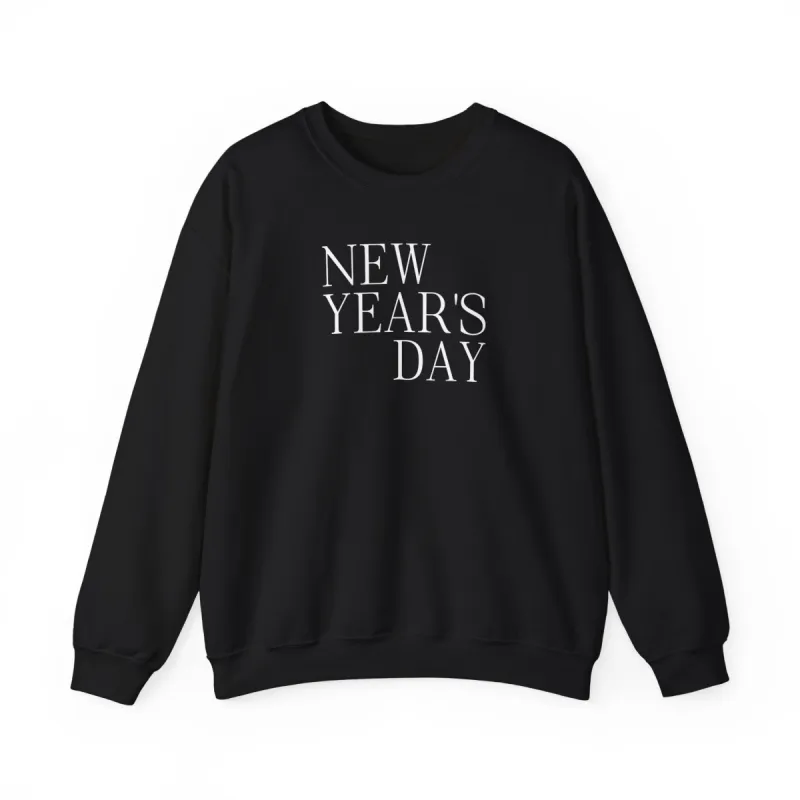 New Years Day (lyrics on back) Crewneck Sweatshirt sold by Rose Blush Studio