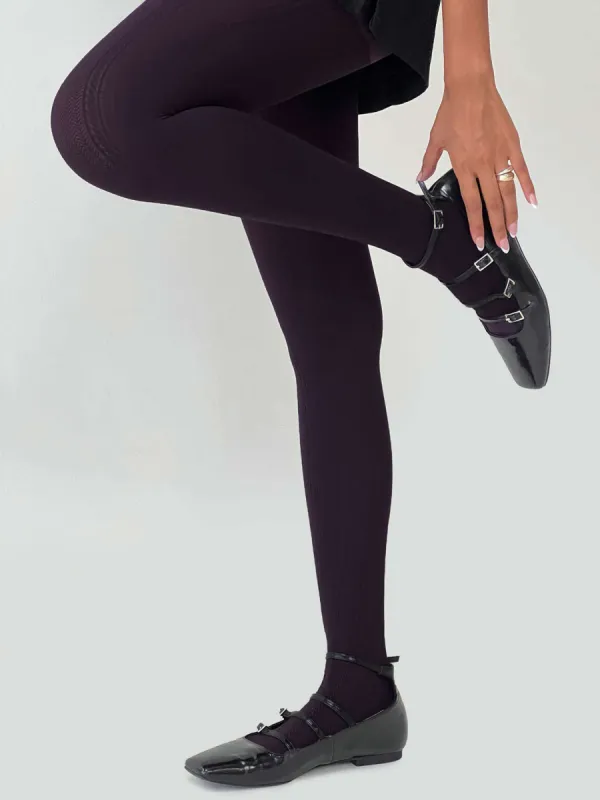 Back With Love Stockings Plum sold by Princess Polly