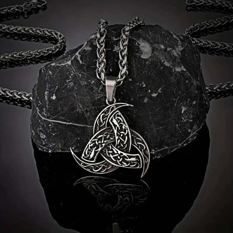 Viking Celtic Knot Runic Amulet Pendant Necklace sold by Polyalien
