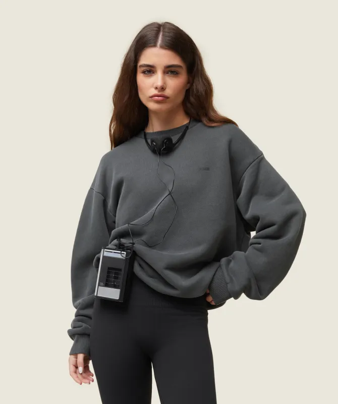 Gymshark everywear Relaxed Sweatshirt - Black sold by Gymshark