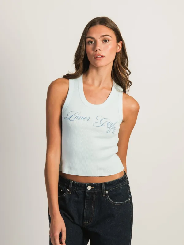 HARLOW KENDALL PRINT TANK - LIGHT BLUE sold by Harlow