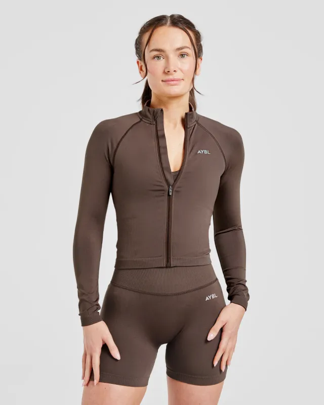 Adapt Seamless Jacket - Brown sold by AYBL