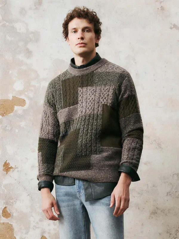 Colorblocks Pattern Knitted T-Shirts sold by Urban Revivo