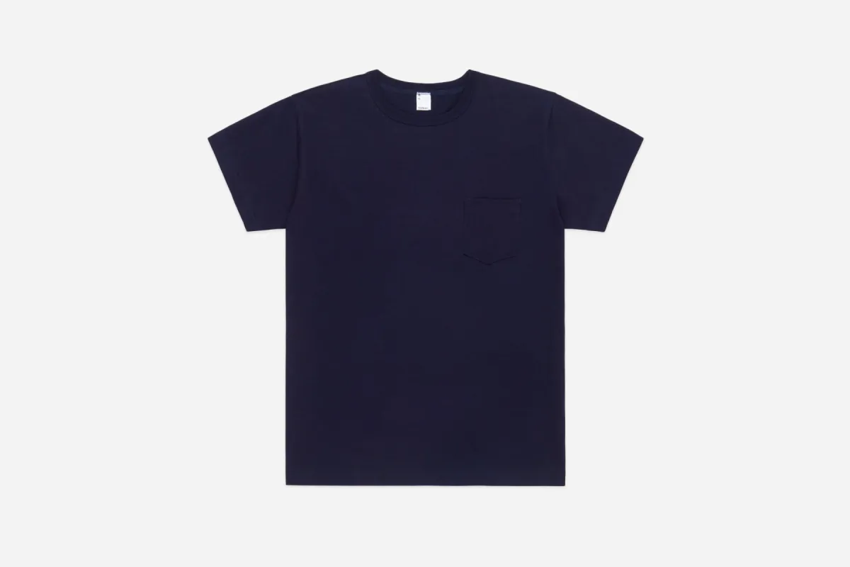 Heavyweight Pocket T-Shirt ~ Indigo (2 Pack) sold by 3sixteen