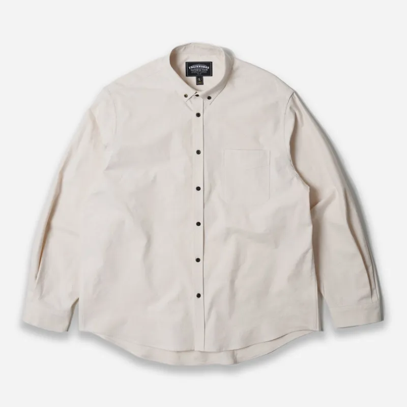 FLANNEL FRENCH SHIRT - NATURAL sold by FrizmWORKS