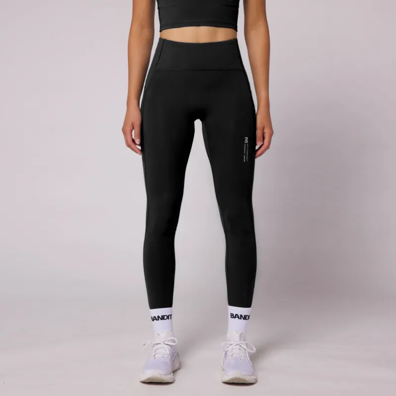 Stamina™ Flatlock High Waist Leggings - Black sold by Bandit Running
